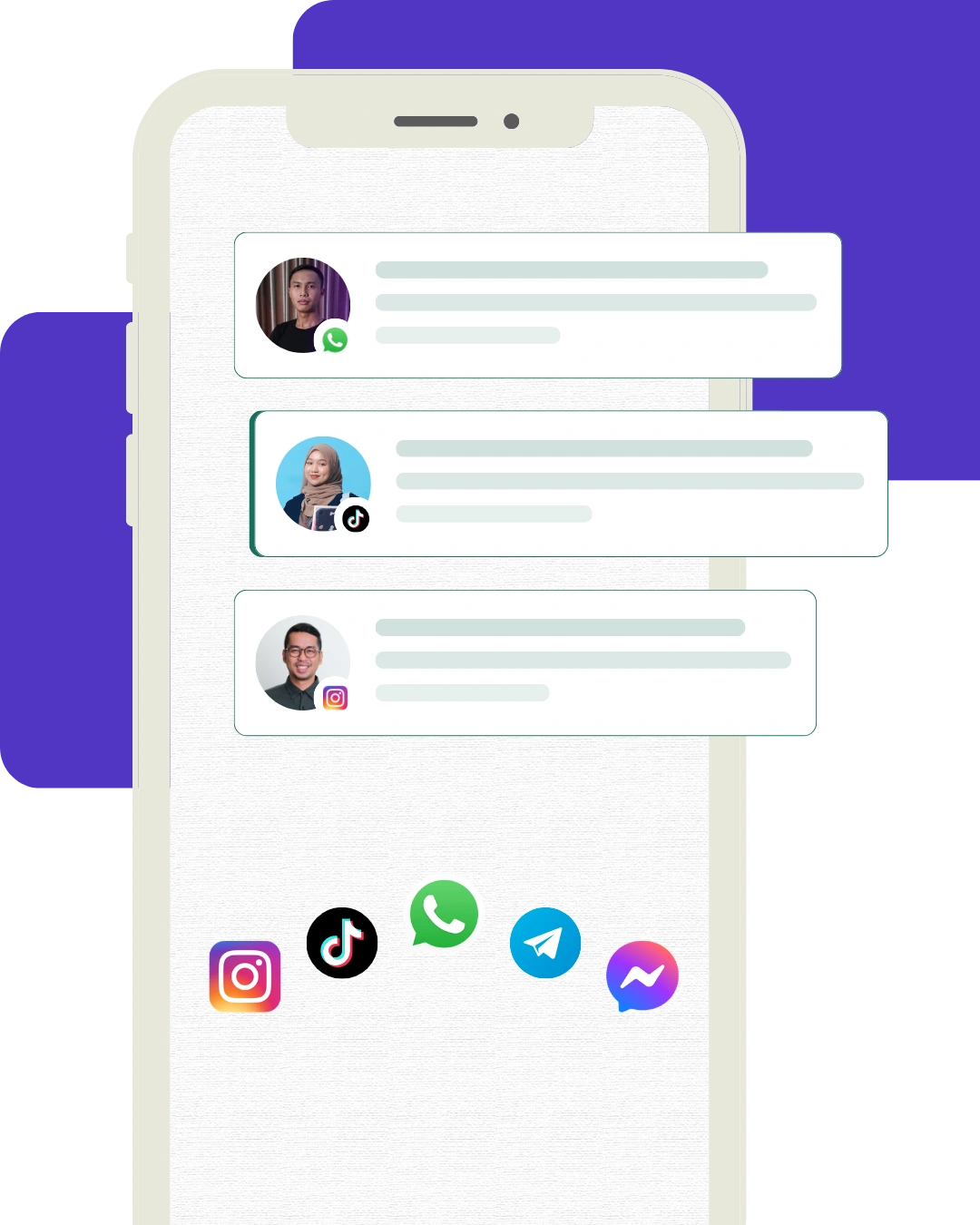Ilustrasi penggunaan WhatsApp link generator